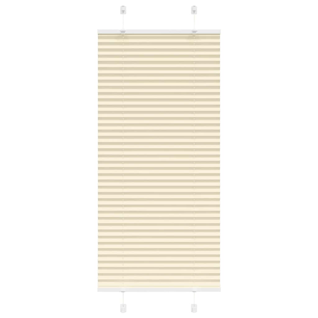 Vidaxl plissé rolgordijn 65x150 cm stofbreedte 64,4 cm polyester crème
