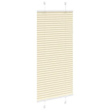 Vidaxl plissé rolgordijn 65x150 cm stofbreedte 64,4 cm polyester crème