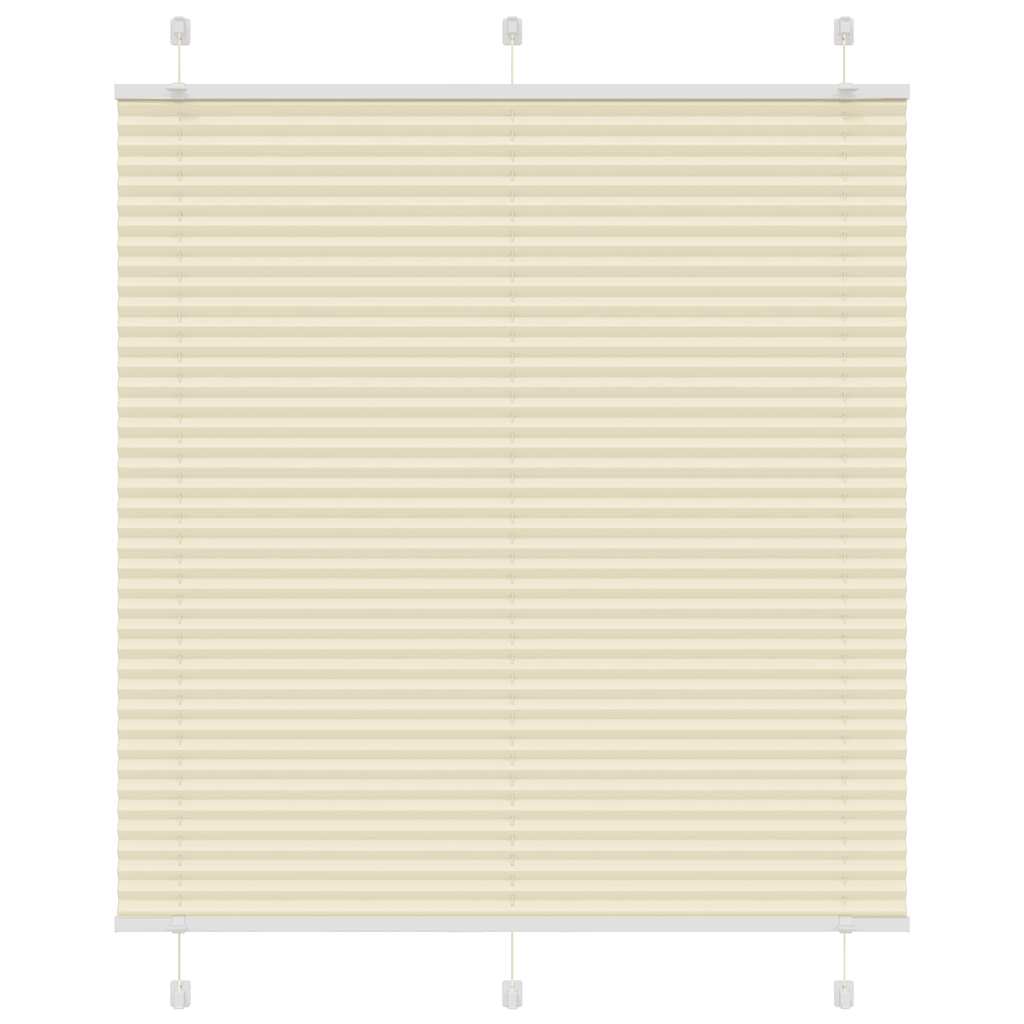Vidaxl plissé rolgordijn 115x150cm stofbreedte 114,4cm polyester crème