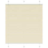 Vidaxl plissé rolgordijn 115x150cm stofbreedte 114,4cm polyester crème