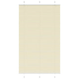 Vidaxl plissé rolgordijn 115x200cm stofbreedte 114,4cm polyester crème
