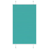 Vidaxl plissé rolgordijn 70x100 cm stofbreedte 69,4 cm petrol groen