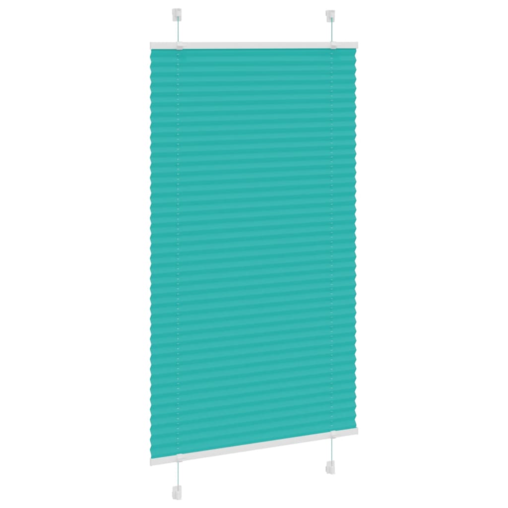 Vidaxl plissé rolgordijn 70x100 cm stofbreedte 69,4 cm petrol groen