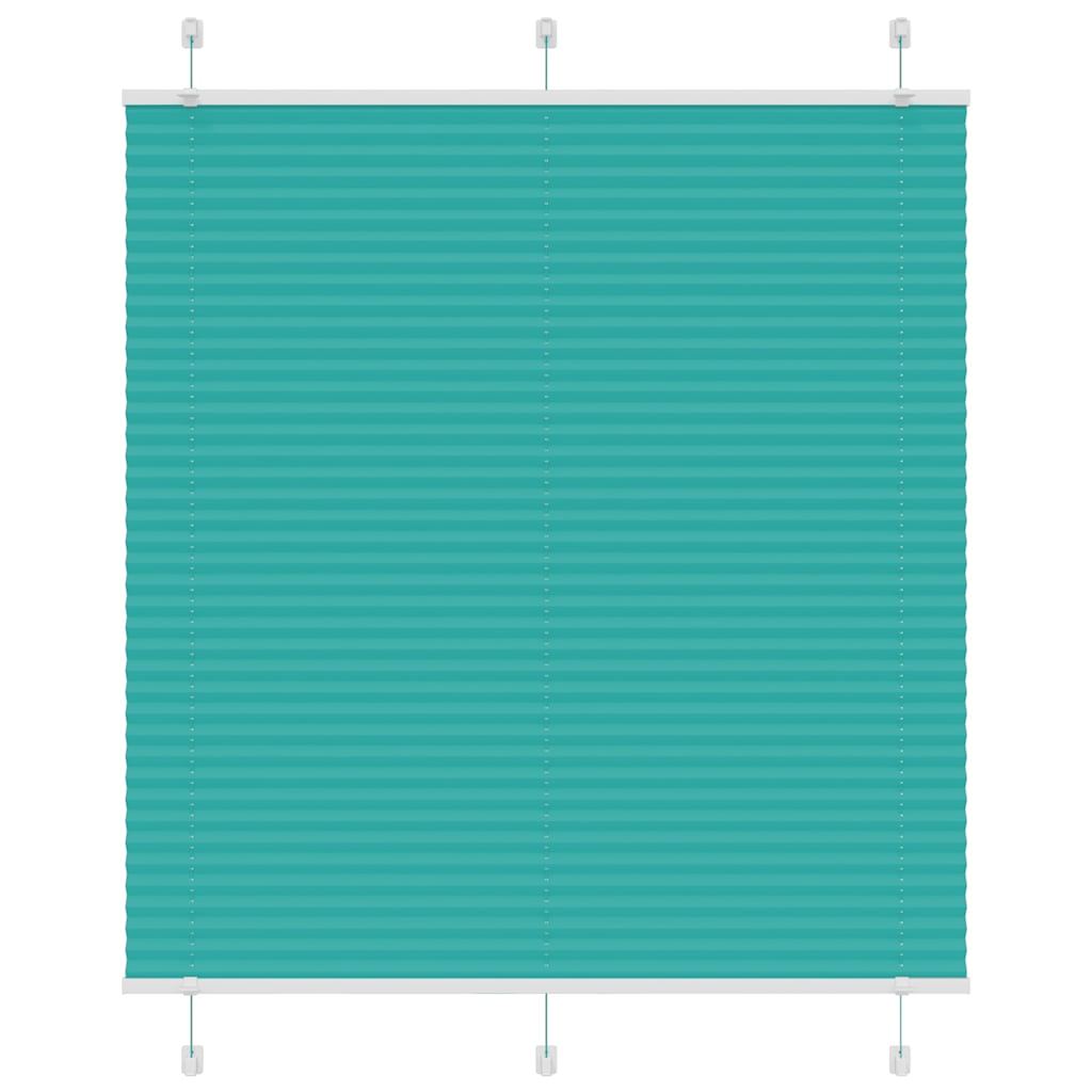 Vidaxl plissé rolgordijn 115x100cm stofbreedte 114,4cm petrol groen