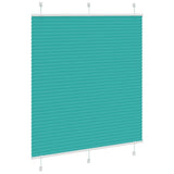 Vidaxl plissé rolgordijn 115x100cm stofbreedte 114,4cm petrol groen