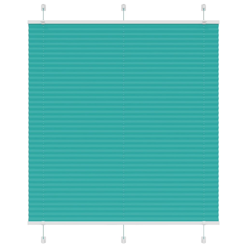 Vidaxl plissé rolgordijn 120x100cm stofbreedte 119,4cm petrol groen