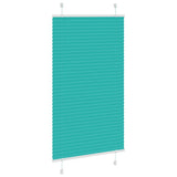 Vidaxl plissé rolgordijn 80x150 cm stofbreedte 79,4 cm petrol groen