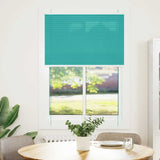 Vidaxl plissé rolgordijn 100x150 cm stofbreedte 99,4cm petrol groen