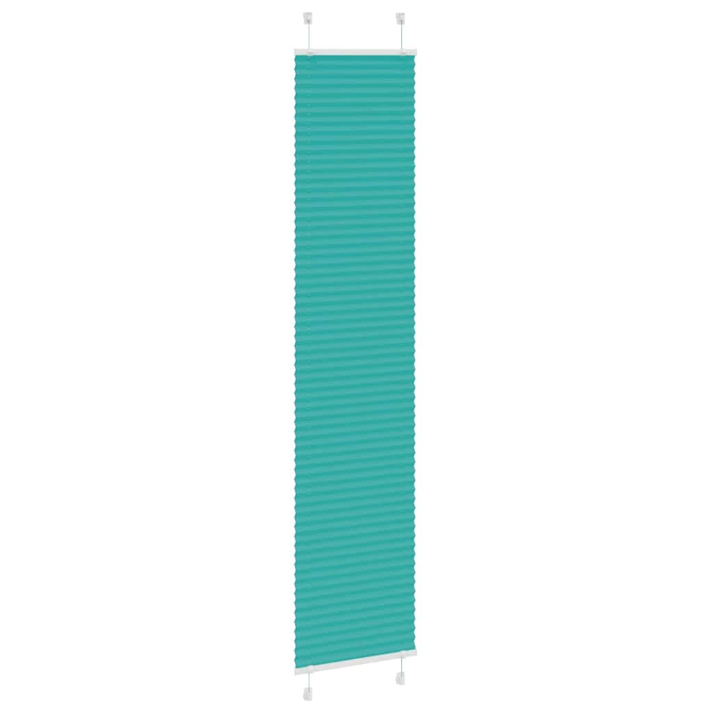 Vidaxl plissé rolgordijn 50x200 cm stofbreedte 49,4 cm petrol groen