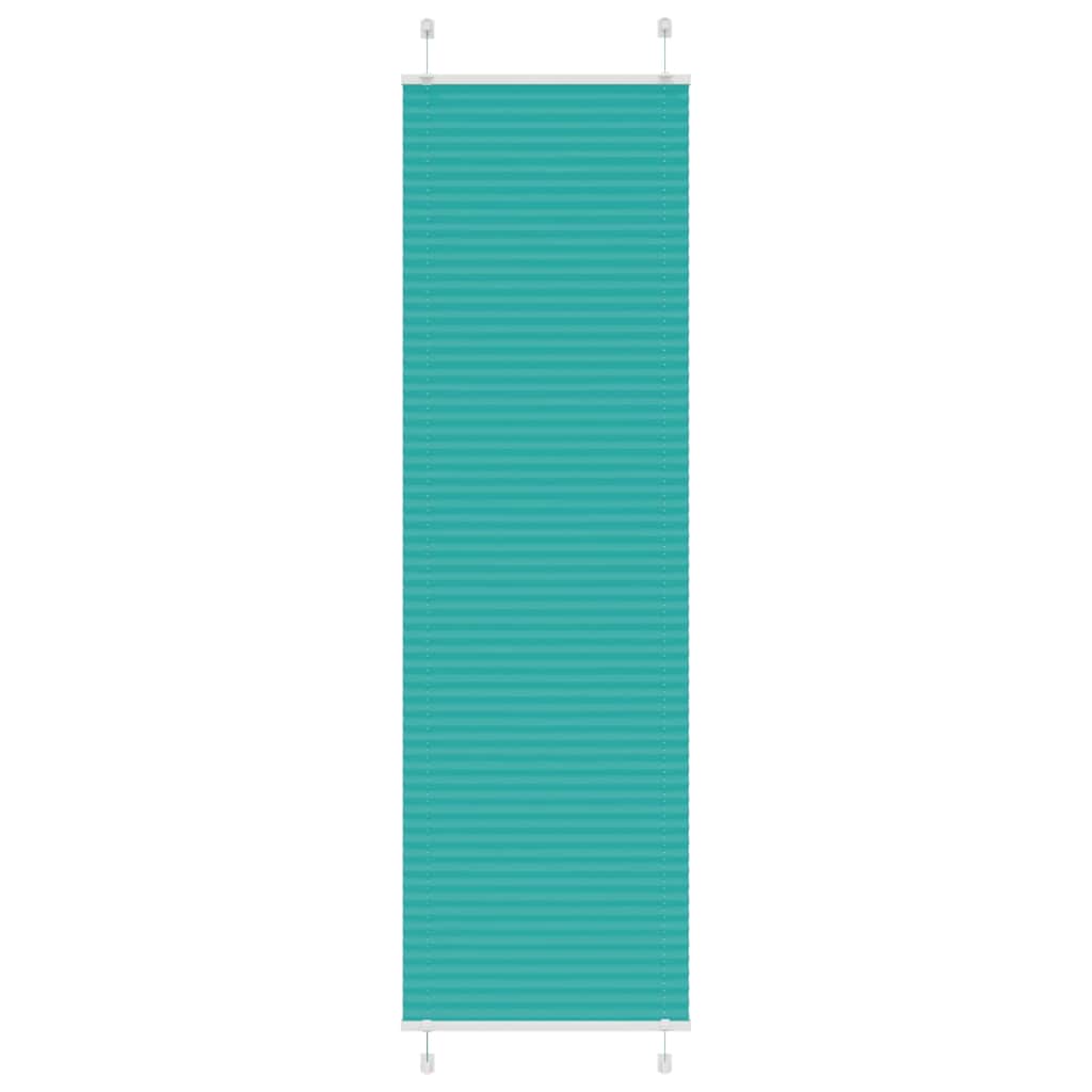 Vidaxl plissé rolgordijn 60x200 cm stofbreedte 59,4 cm petrol groen