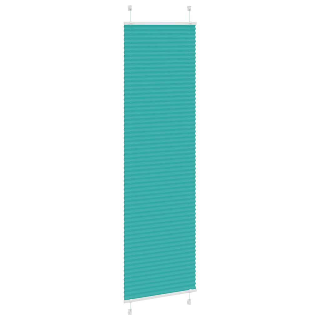 Vidaxl plissé rolgordijn 60x200 cm stofbreedte 59,4 cm petrol groen