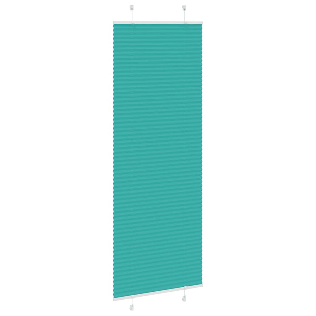 Vidaxl plissé rolgordijn 70x200 cm stofbreedte 69,4 cm petrol groen
