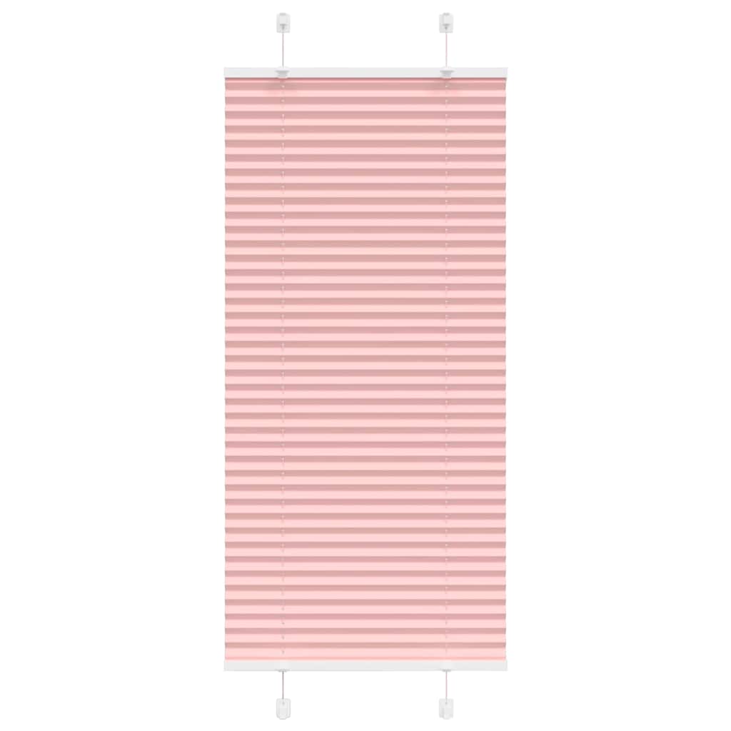 Vidaxl plissé rolgordijn 60x100 cm stofbreedte 59,4 cm polyester roze