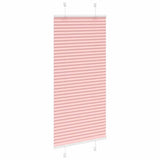 Vidaxl plissé rolgordijn 60x100 cm stofbreedte 59,4 cm polyester roze