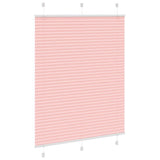 Vidaxl plissé rolgordijn 110x100cm stofbreedte 109,4cm polyester roze