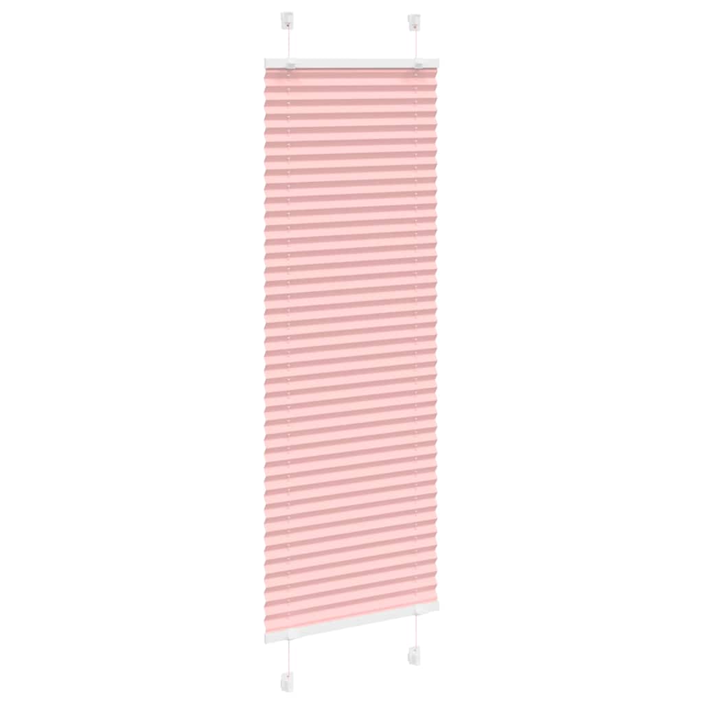 Vidaxl plissé rolgordijn 45x150 cm stofbreedte 44,4 cm polyester roze
