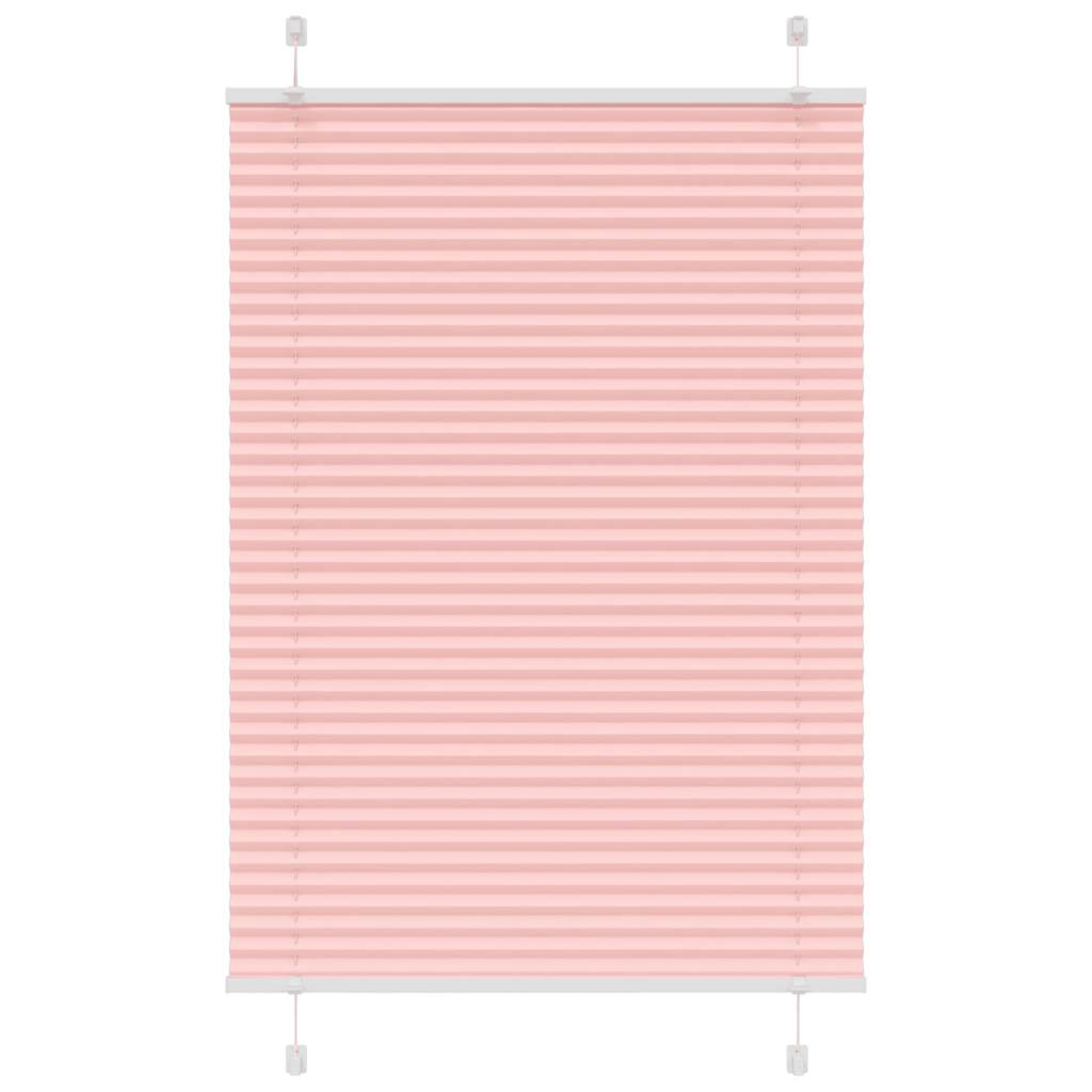 Vidaxl plissé rolgordijn 100x150 cm stofbreedte 99,4cm polyester roze