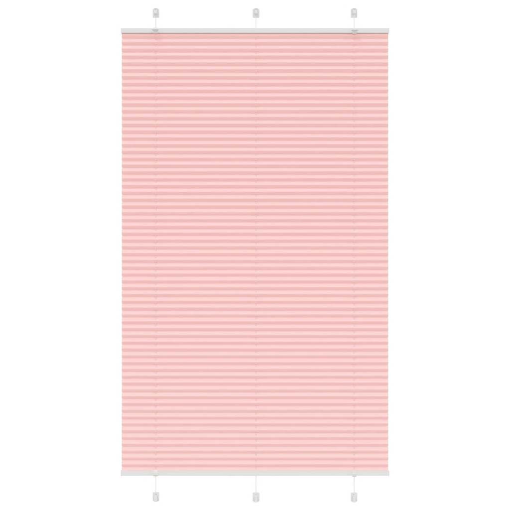 Vidaxl plissé rolgordijn 115x200cm stofbreedte 114,4cm polyester roze