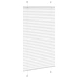 Vidaxl plissé rolgordijn 75x150 cm stofbreedte 74,4 cm polyester wit