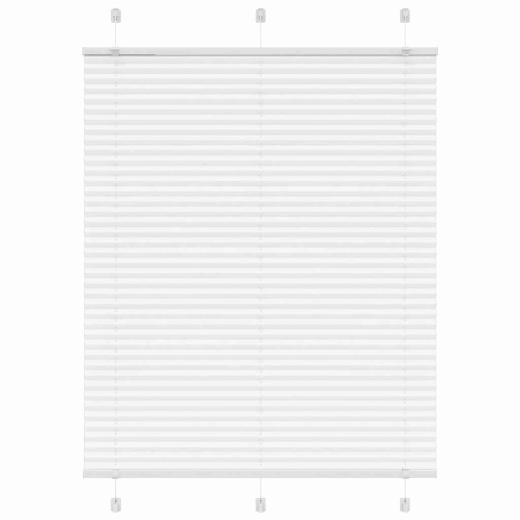 Vidaxl plissé rolgordijn 110x150 cm stofbreedte 109,4cm polyester wit