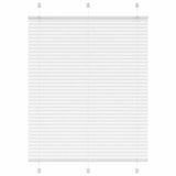 Vidaxl plissé rolgordijn 110x150 cm stofbreedte 109,4cm polyester wit