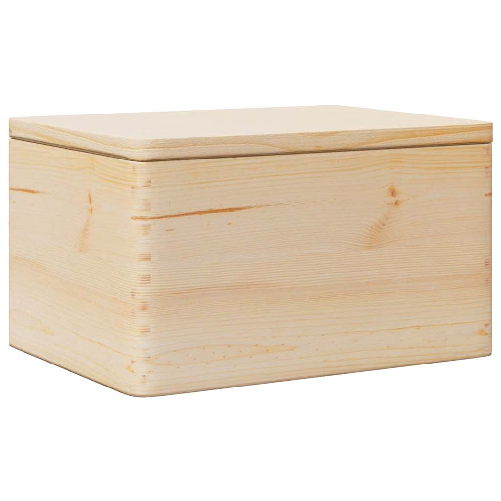 VidaXL trækasse med låg 40x30x23 cm massivt fyrretræ