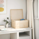Vidaxx trækasse med låghåndtag 40x30x23cm massivt fyrretræ