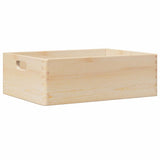 VidaXL trækasse med håndtag 40x30x13 cm massivt fyrretræ