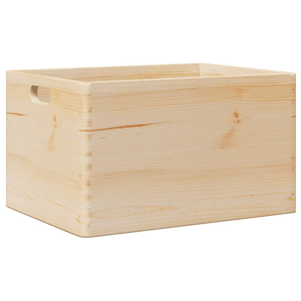 Vidaxx trækasse med håndtag 40x30x23 cm massivt fyrretræ