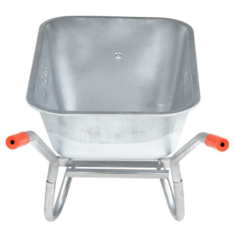 Vidaxl trillebør 90 l 150 kg galvaniseret stål og plast