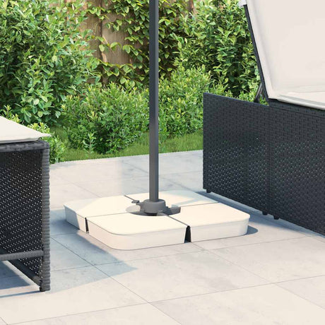 VidaXL 4-delt sæt parasolfødder til cross-base parasol 100 kg pp