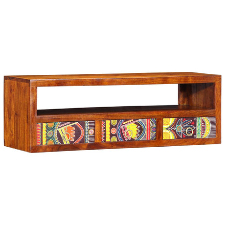 Vidaxl tv-wandmeubel 90x30x30 massief acaciahout meerkleurig