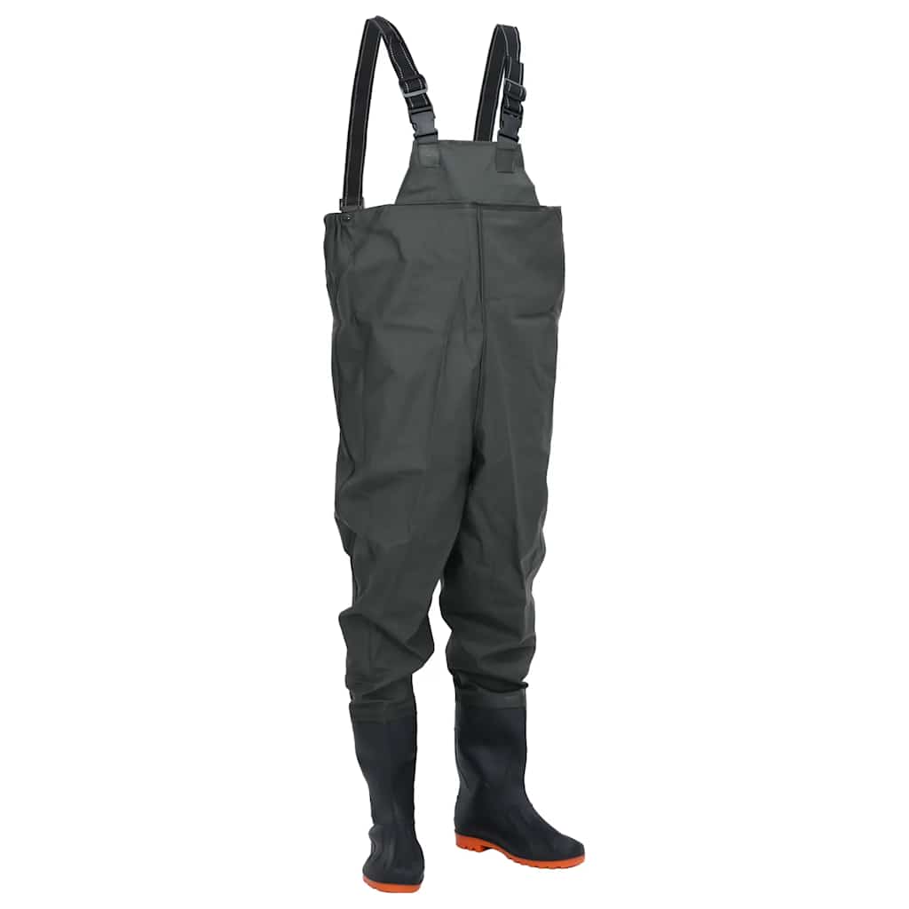 Vidaxl vadedragt med støvler str. 38 mørkegrøn