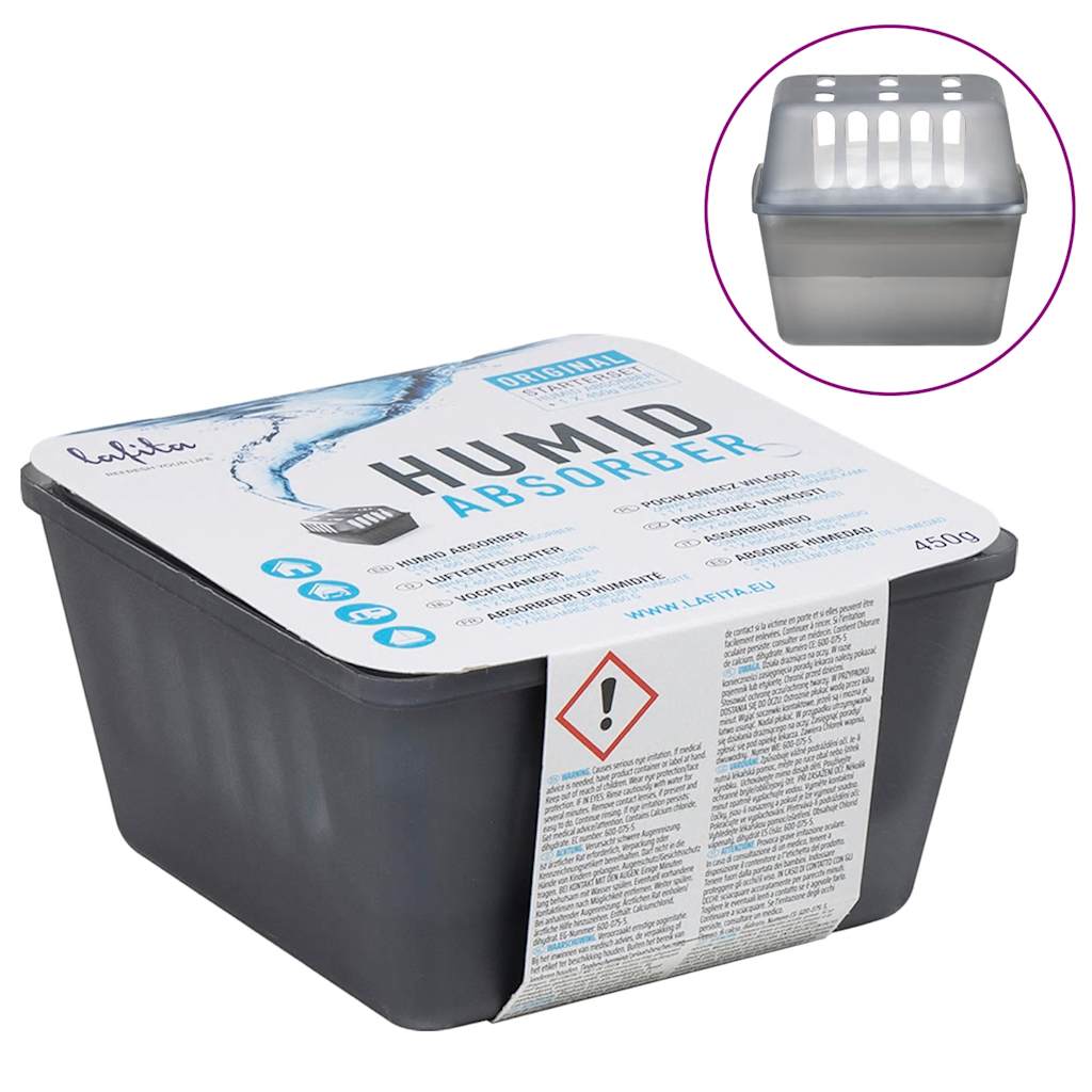 Vidaxl affugtere med refillposer 4 stk 450 g