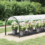 Vidaxx transparent presenning med gennemføringer 1x4 m polyethylen