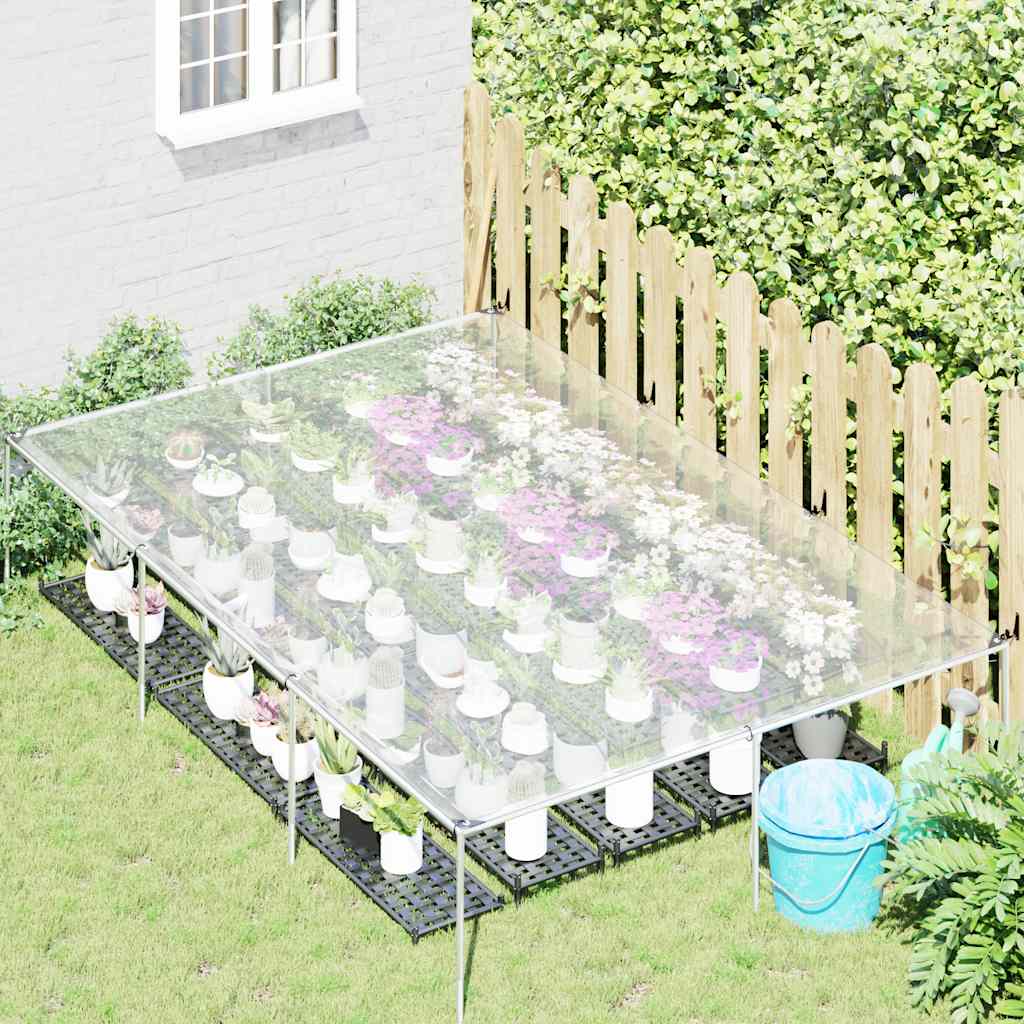 Vidaxx transparent presenning med gennemføringer 2x3 m polyethylen