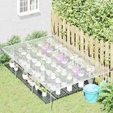 Vidaxx transparent presenning med gennemføringer 2x3 m polyethylen