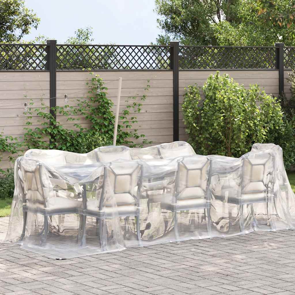 Vidaxx transparent presenning med gennemføringer 2x5 m polyethylen