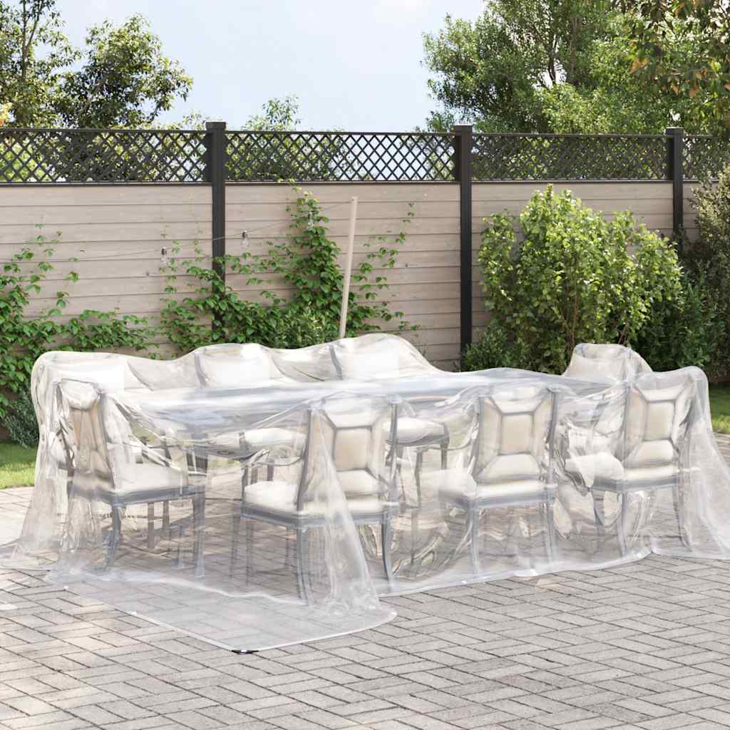 Vidaxx transparent presenning med gennemføringer 4x5 m polyethylen