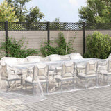 Vidaxx transparent presenning med gennemføringer 4x10 m polyethylen