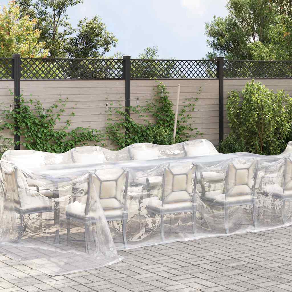 Vidaxx gennemsigtig presenning med gennemføringer 4x12 m polyethylen