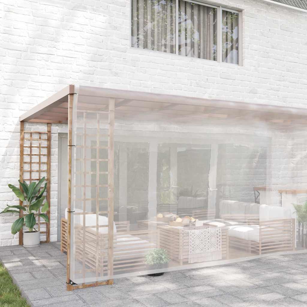 Vidaxx transparent presenning med gennemføringer 6x8 m polyethylen