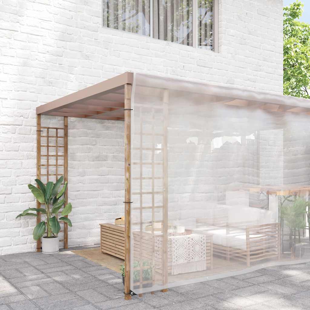 Vidaxx transparent presenning med gennemføringer 8x10 m polyethylen