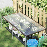 Vidaxx transparent presenning med gennemføringer 1x2 m polyethylen