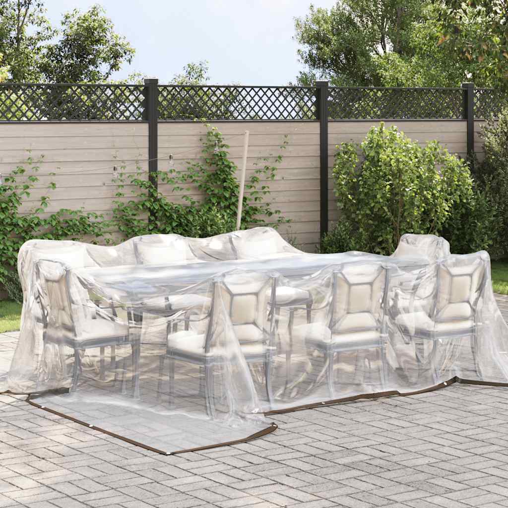 Vidaxx transparent presenning med gennemføringer 4x4 m polyethylen