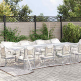 Vidaxx transparent presenning med gennemføringer 5x8 m polyethylen