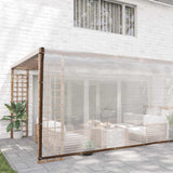 Vidaxx transparent presenning med gennemføringer 5x12 m polyethylen