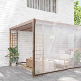 Vidaxx transparent presenning med gennemføringer 8x8 m polyethylen