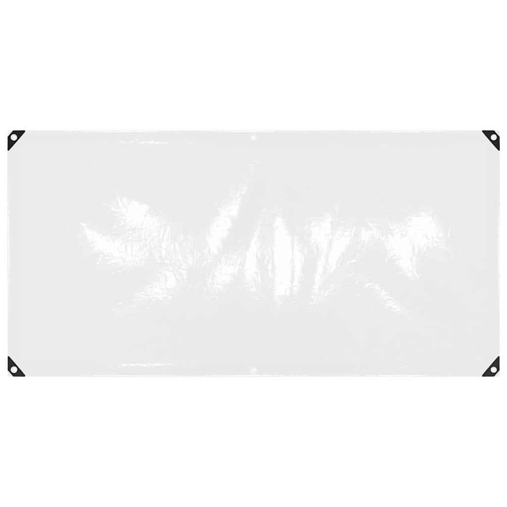 VidaXL gennemsigtig presenning med gennemføringer 1x2 m PVC