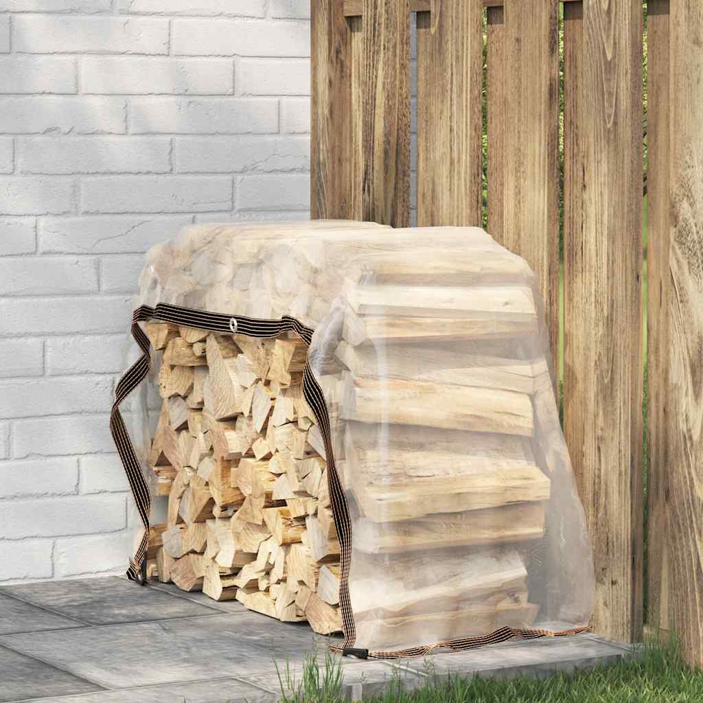 VidaXL gennemsigtig presenning med gennemføringer 1x2 m PVC